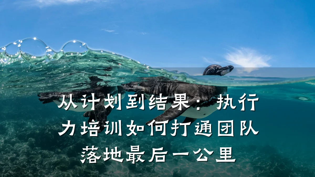 从计划到结果:执行力培训如何打通团队落地最后一公里