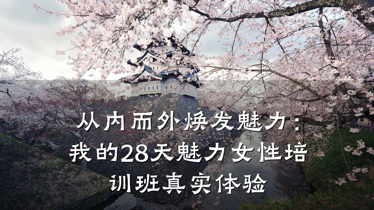 从内而外焕发魅力:我的28天魅力女性培训班真实体验