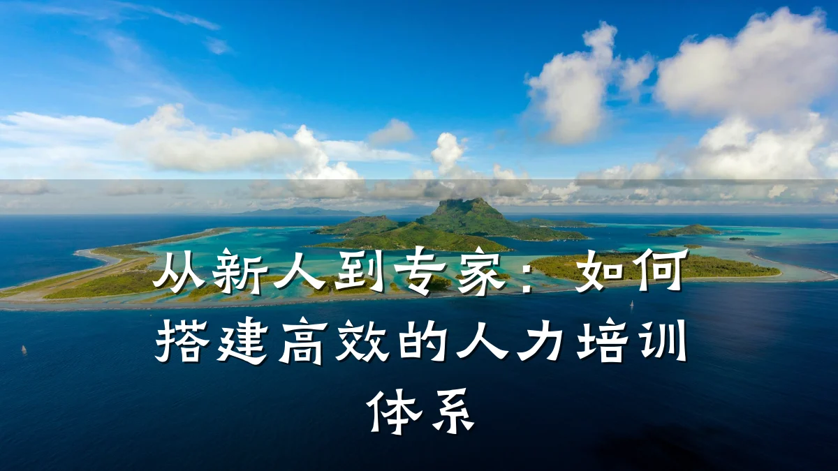 从新人到专家：如何搭建高效的人力培训体系