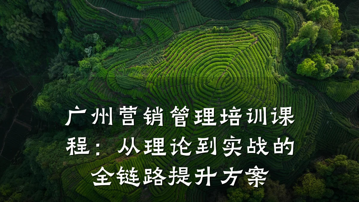 广州营销管理培训课程:从理论到实战的全链路提升方案