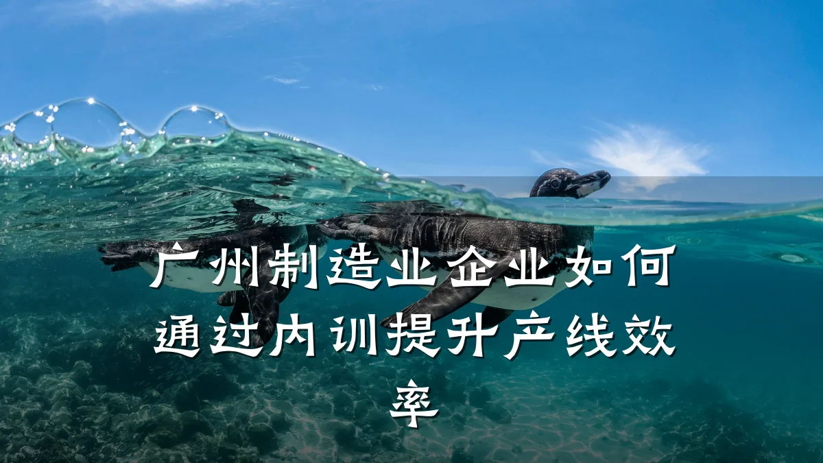 广州制造业企业如何通过内训提升产线效率