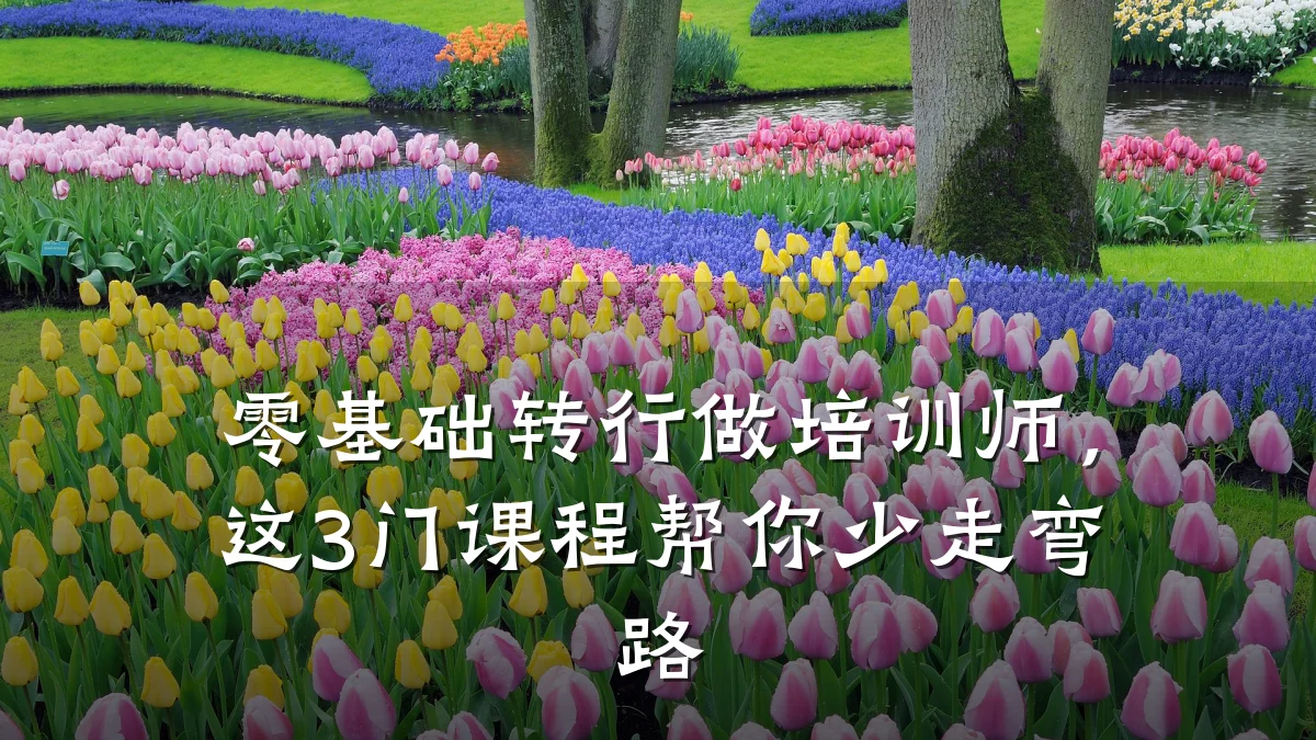 零基础转行做培训师,这3门课程帮你少走弯路