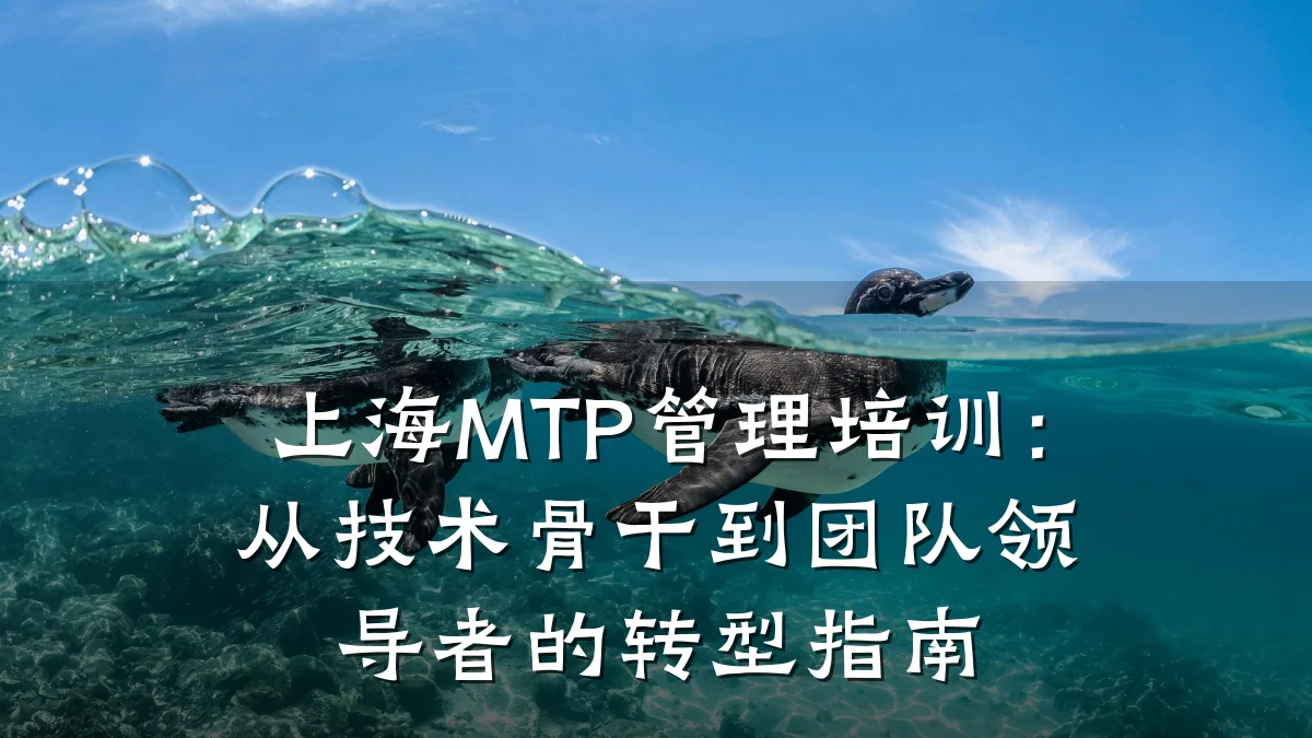 上海MTP管理培训:从技术骨干到团队领导者的转型指南