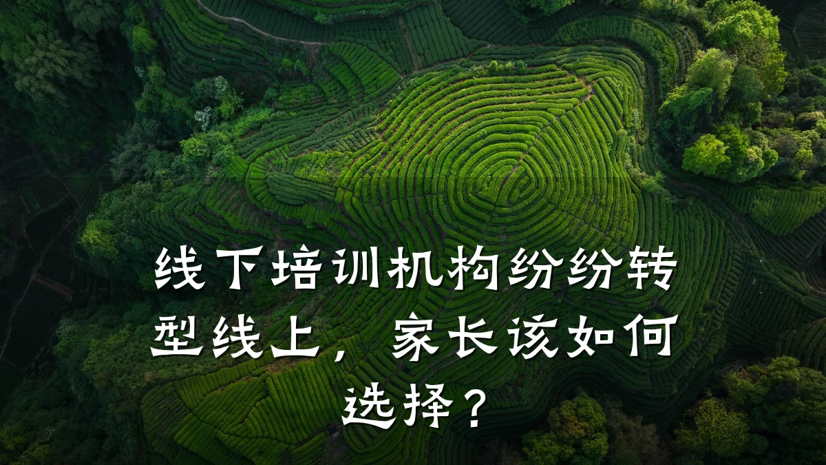 线下培训机构纷纷转型线上,家长该如何选择?