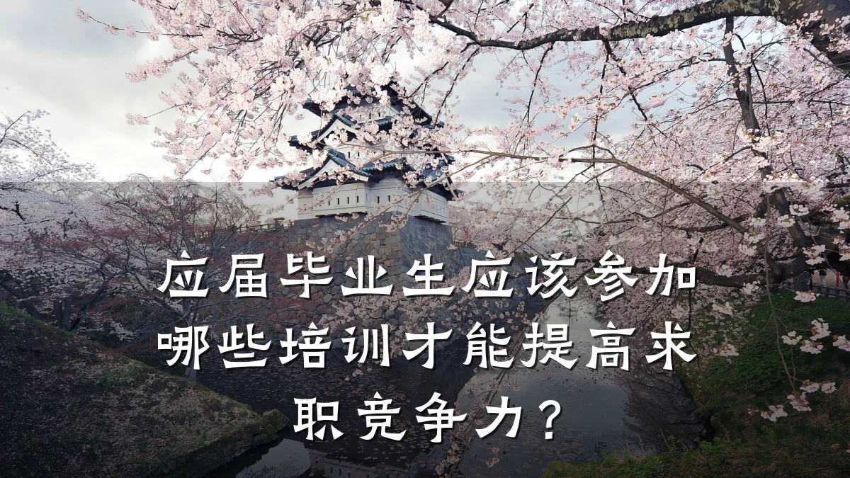 应届毕业生应该参加哪些培训才能提高求职竞争力?