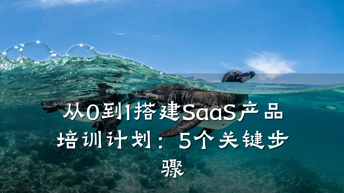 从0到1搭建SaaS产品培训计划:5个关键步骤