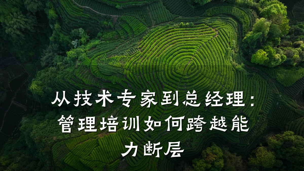 从技术专家到总经理:管理培训如何跨越能力断层
