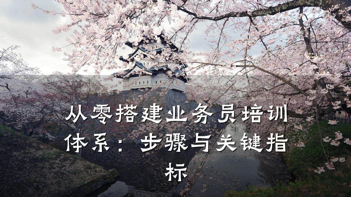 从零搭建业务员培训体系:步骤与关键指标