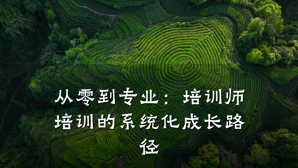 从零到专业：培训师培训的系统化成长路径