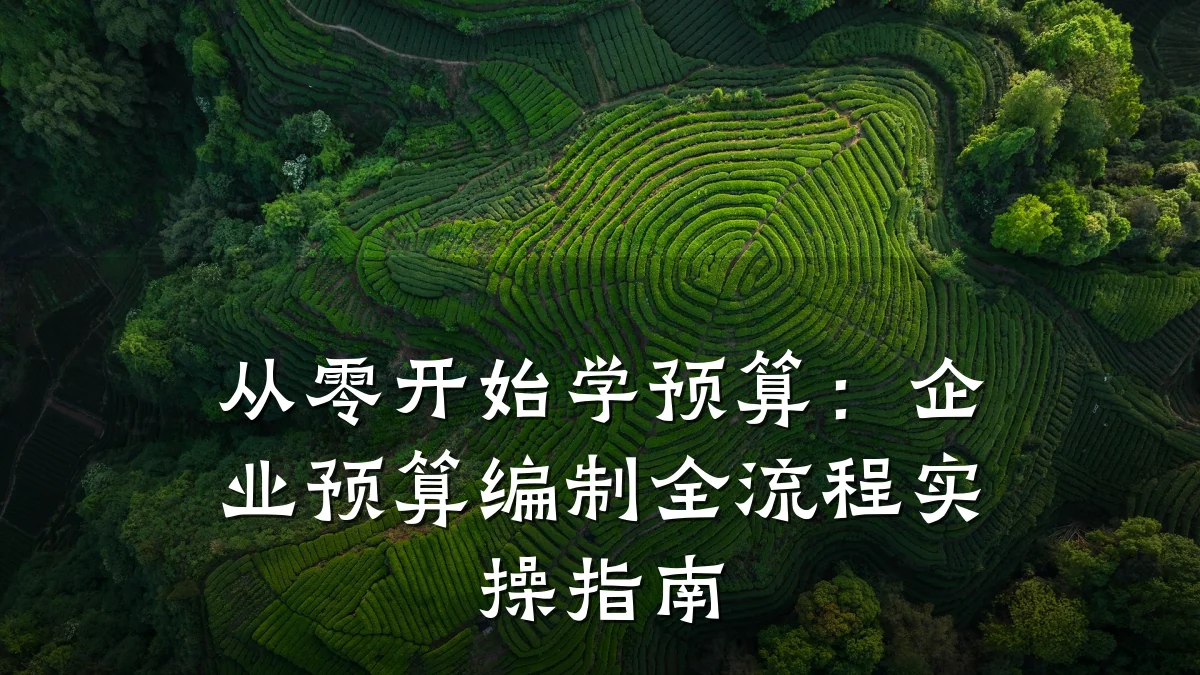 从零开始学预算:企业预算编制全流程实操指南