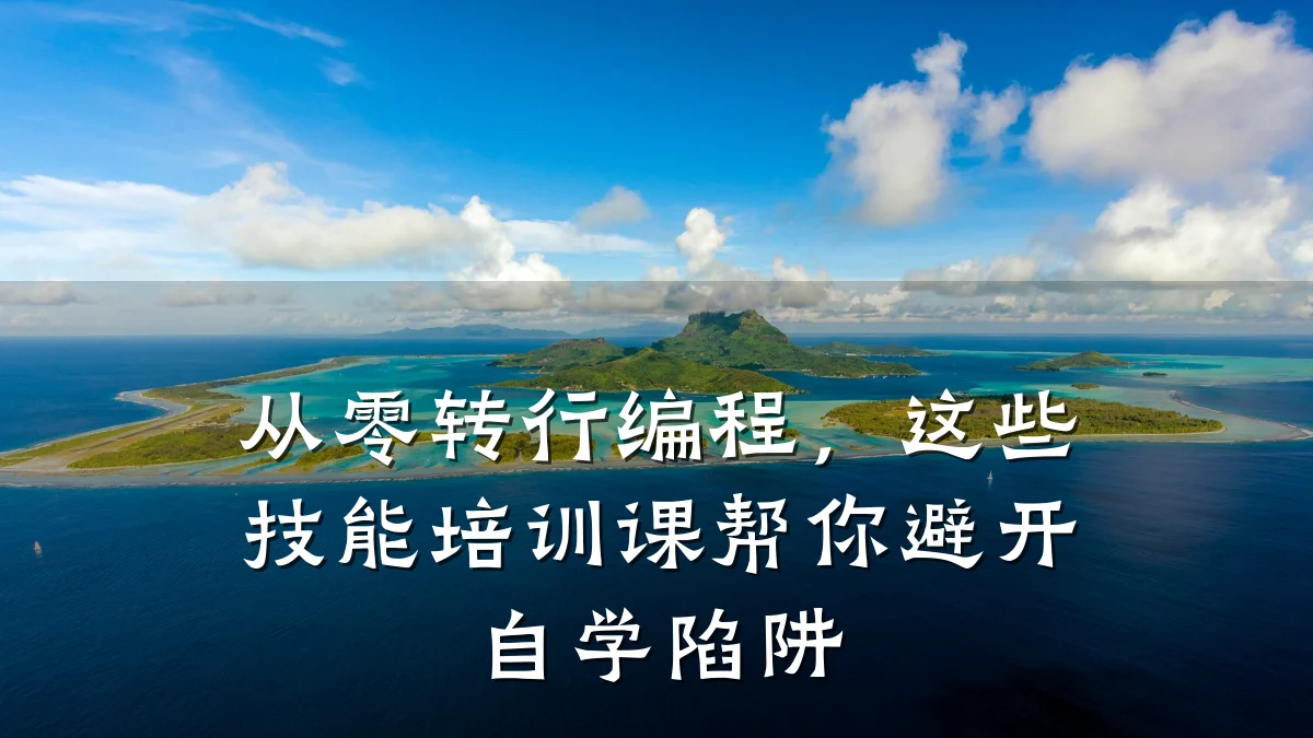 从零转行编程,这些技能培训课帮你避开自学陷阱