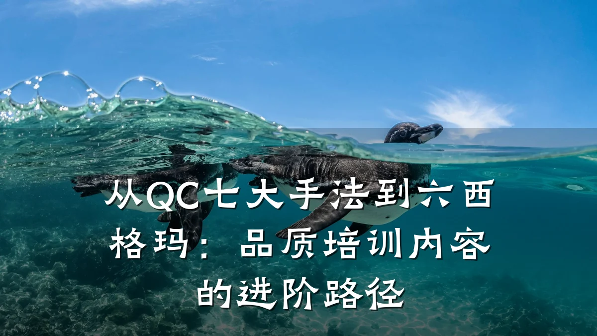 从QC七大手法到六西格玛:品质培训内容的进阶路径