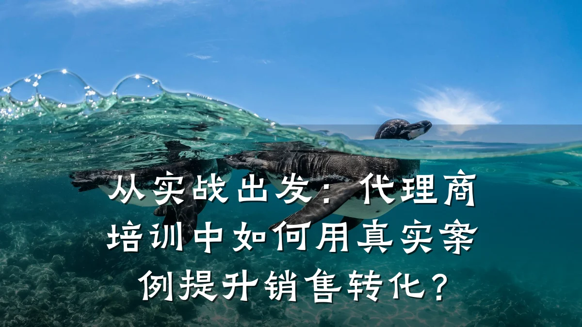 从实战出发:代理商培训中如何用真实案例提升销售转化?