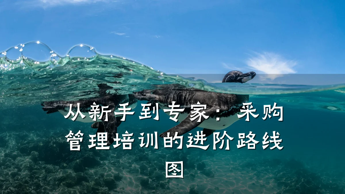 从新手到专家:采购管理培训的进阶路线图