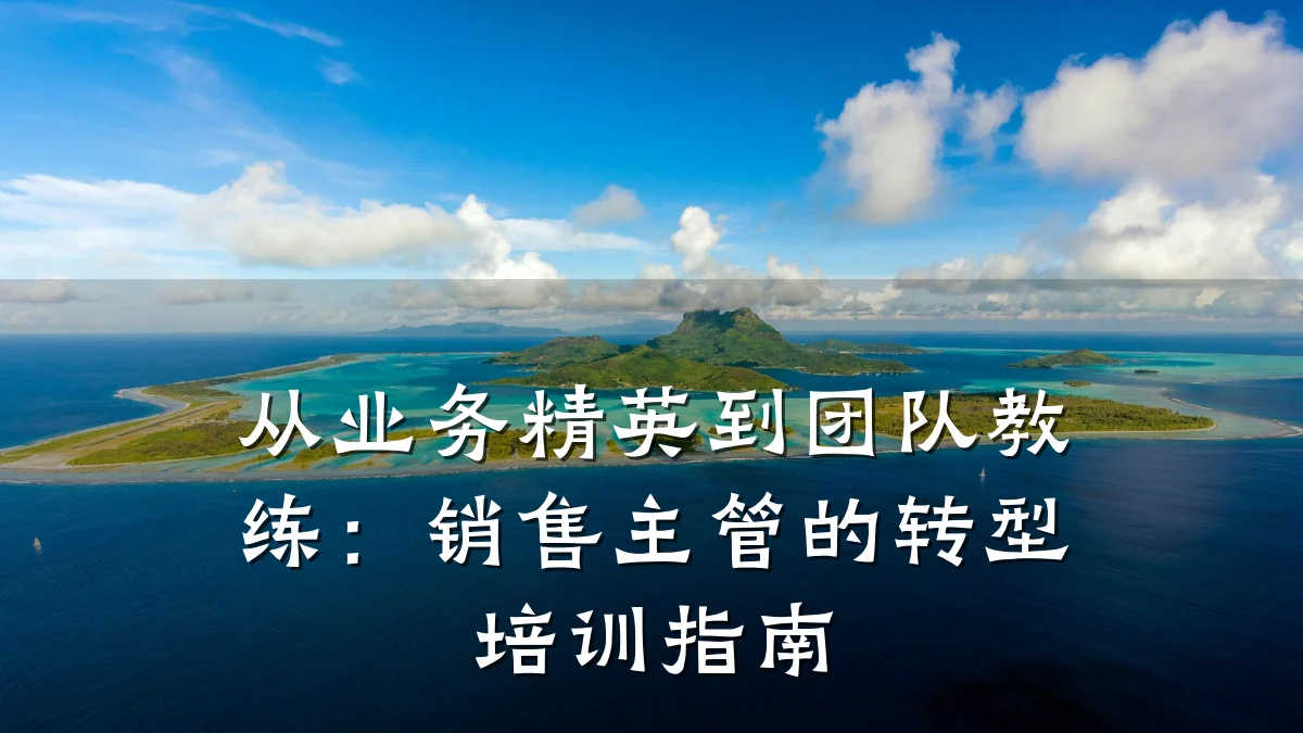 从业务精英到团队教练:销售主管的转型培训指南