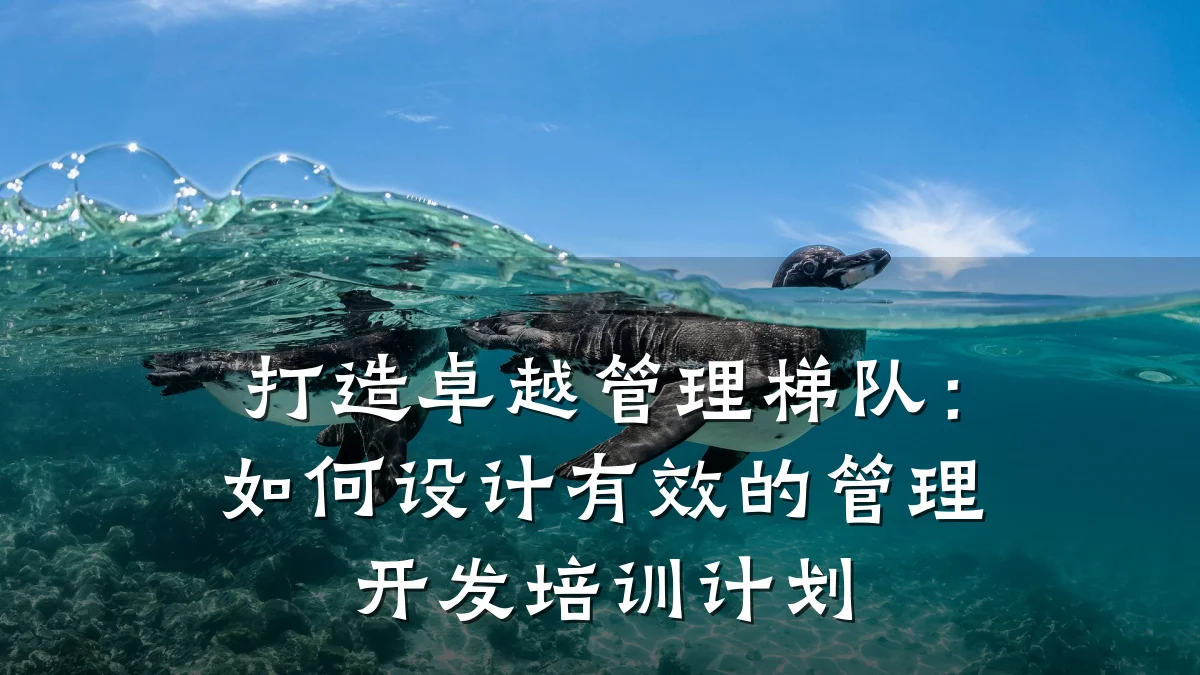 打造卓越管理梯队:如何设计有效的管理开发培训计划