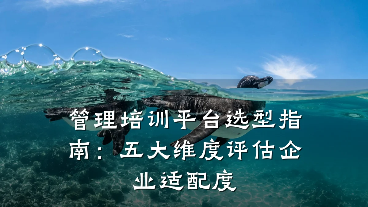 管理培训平台选型指南:五大维度评估企业适配度