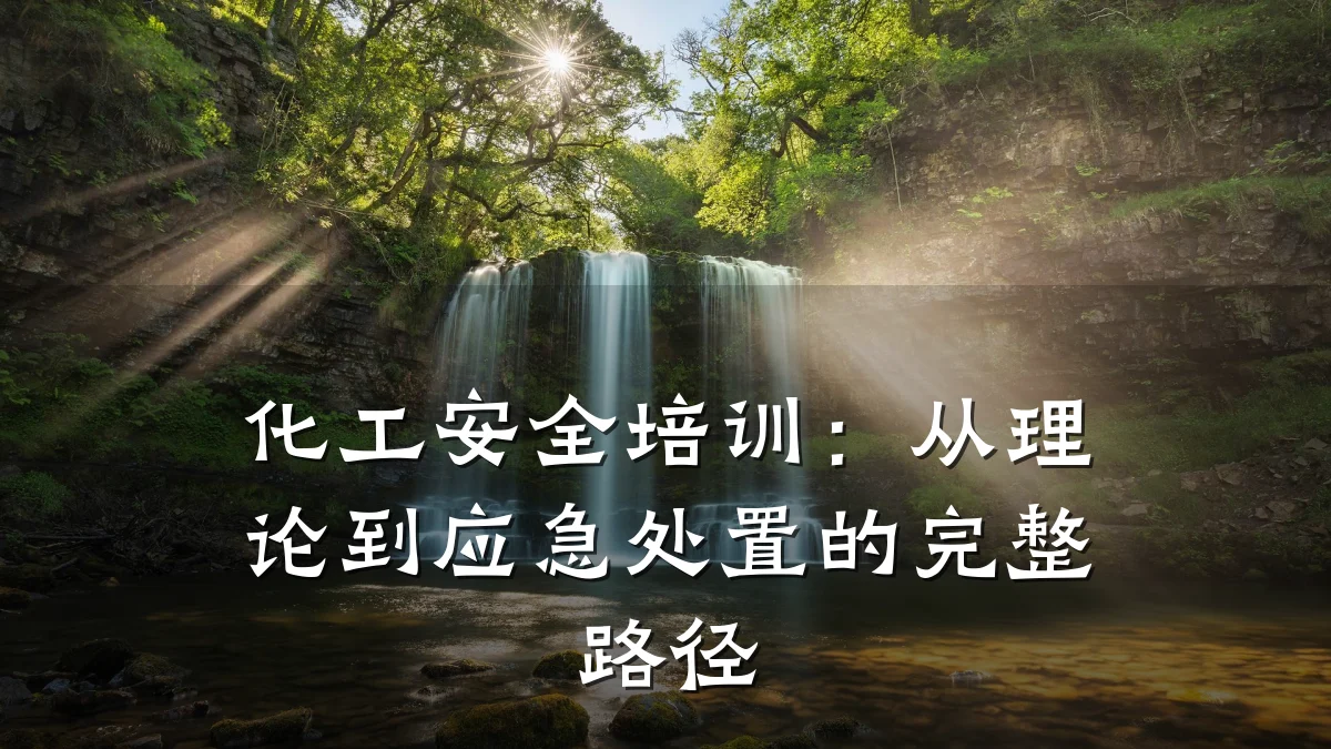 化工安全培训:从理论到应急处置的完整路径
