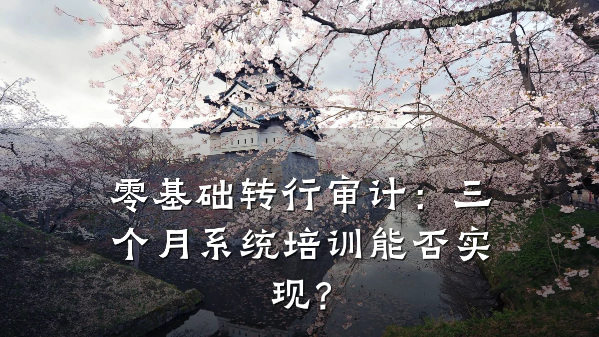 零基础转行审计:三个月系统培训能否实现?