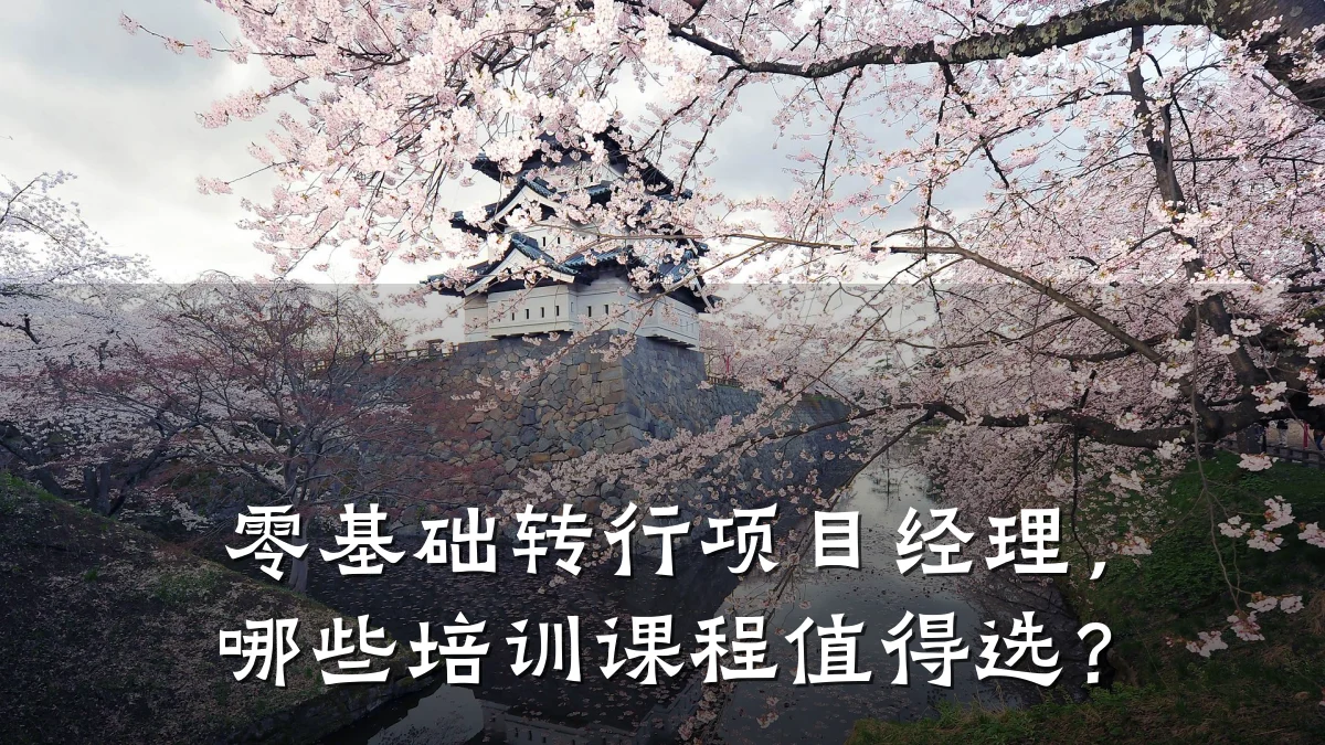 零基础转行项目经理,哪些培训课程值得选?