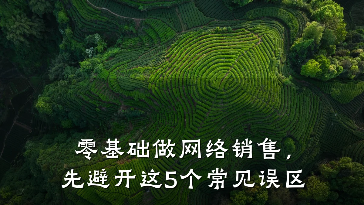 零基础做网络销售,先避开这5个常见误区