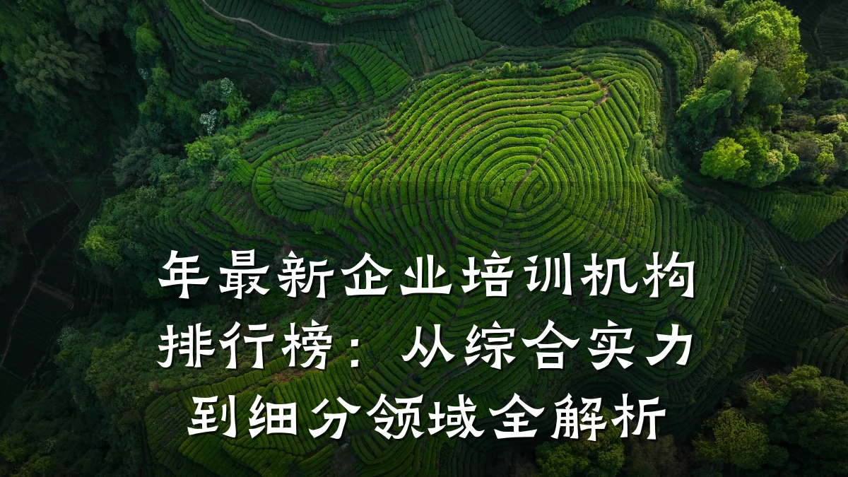 年最新企业培训机构排行榜:从综合实力到细分领域全解析