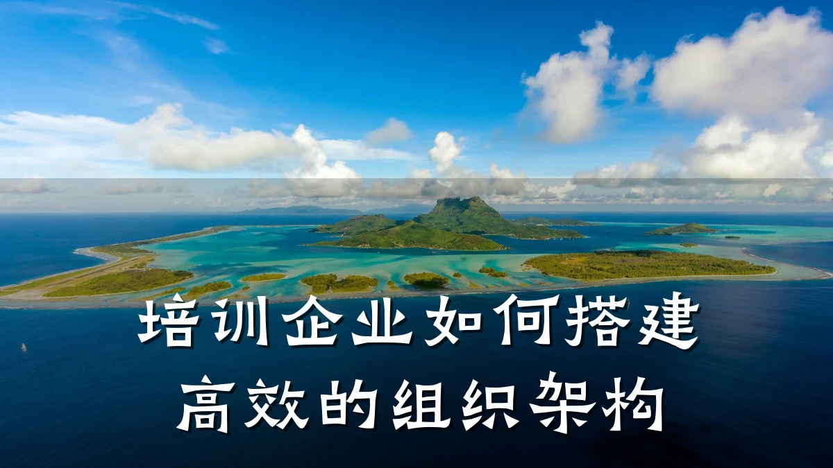 培训企业如何搭建高效的组织架构
