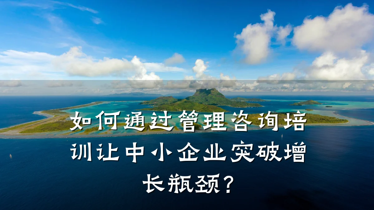 如何通过管理咨询培训让中小企业突破增长瓶颈?