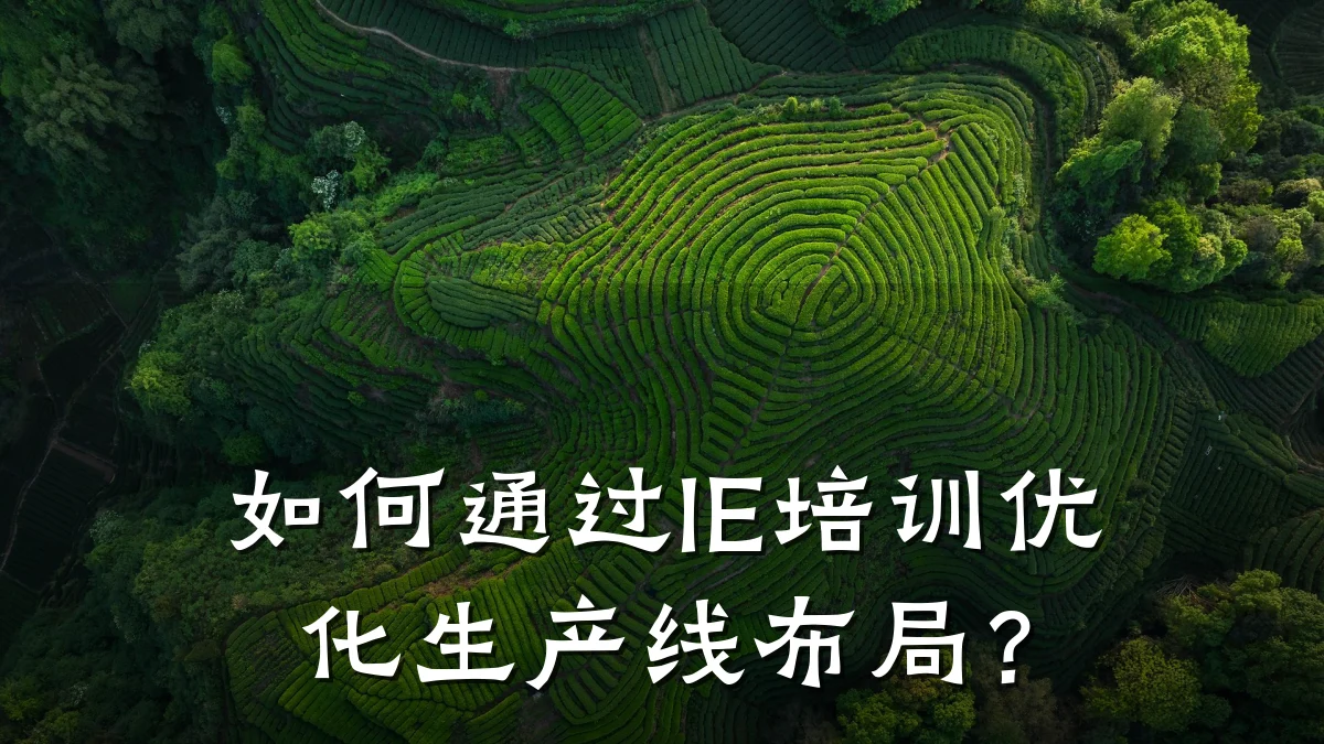 如何通过IE培训优化生产线布局?