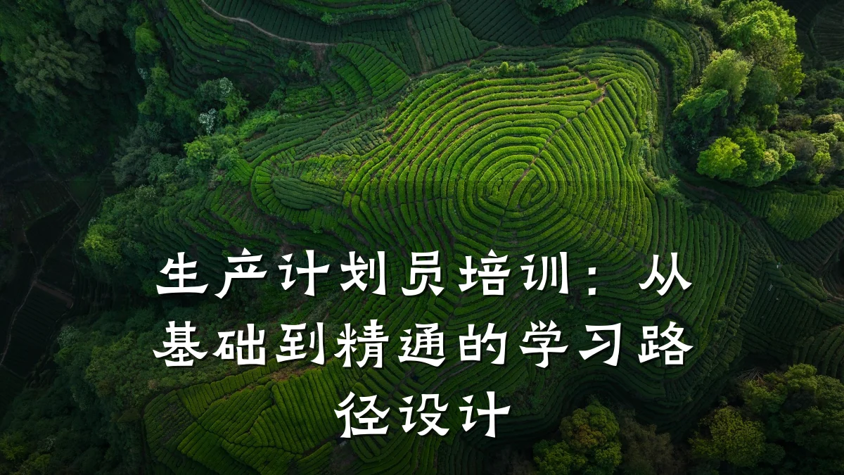 生产计划员培训:从基础到精通的学习路径设计