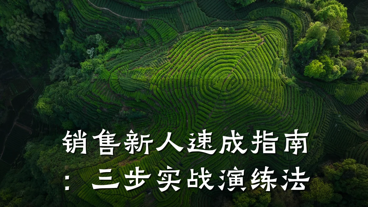 销售新人速成指南:三步实战演练法