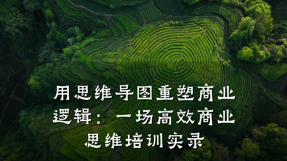 用思维导图重塑商业逻辑:一场高效商业思维培训实录