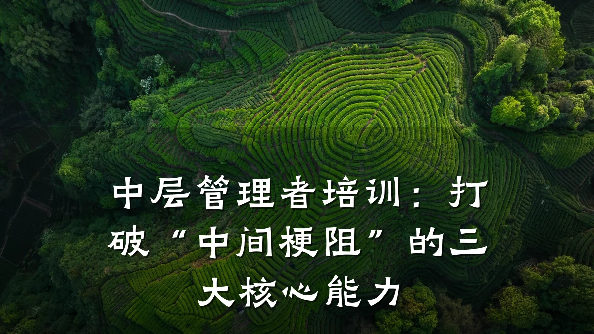中层管理者培训:打破“中间梗阻”的三大核心能力