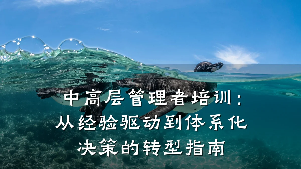 中高层管理者培训:从经验驱动到体系化决策的转型指南