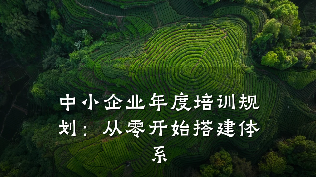 中小企业年度培训规划:从零开始搭建体系