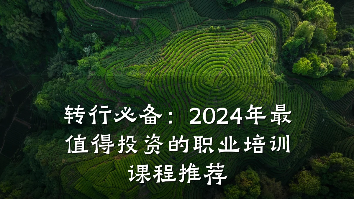 转行必备:2024年最值得投资的职业培训课程推荐
