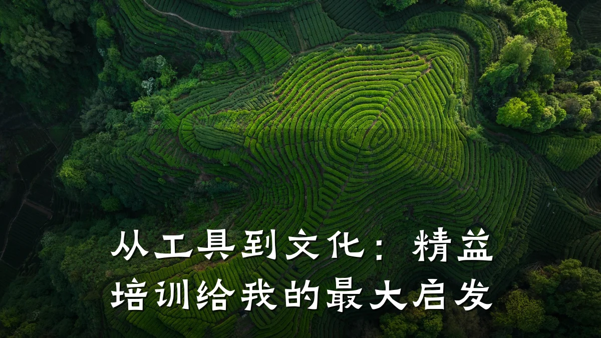 从工具到文化:精益培训给我的最大启发