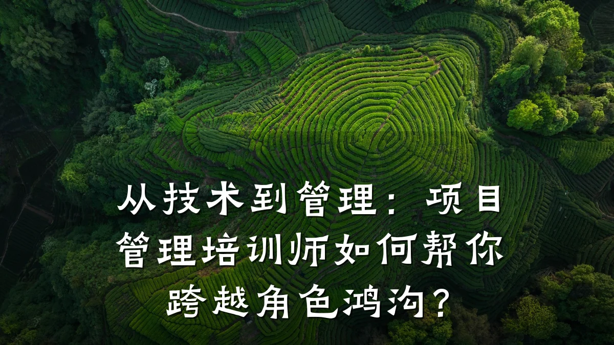 从技术到管理:项目管理培训师如何帮你跨越角色鸿沟?