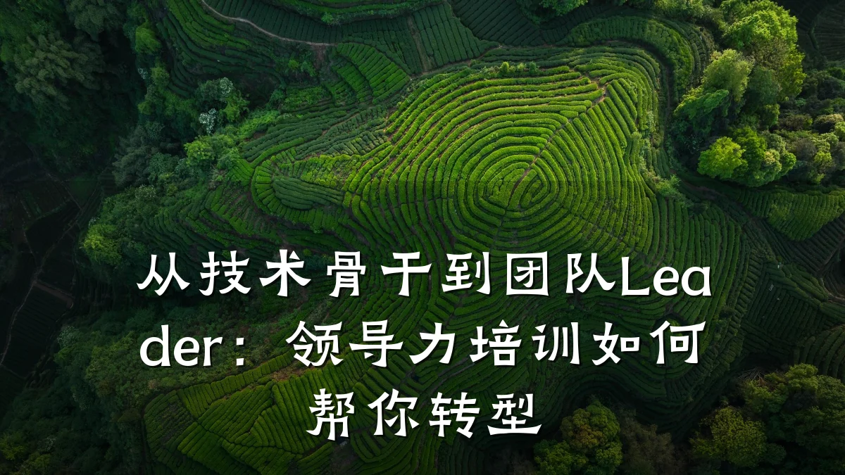 从技术骨干到团队Leader:领导力培训如何帮你转型