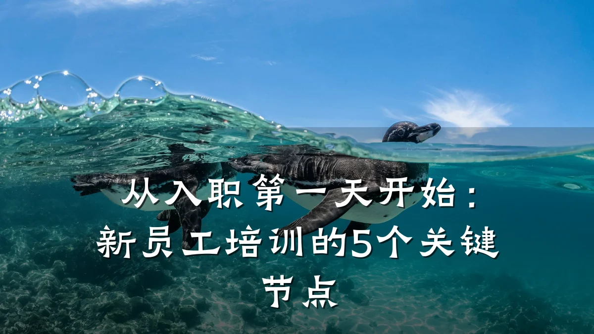 从入职第一天开始:新员工培训的5个关键节点