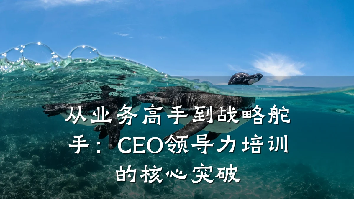 从业务高手到战略舵手:CEO领导力培训的核心突破