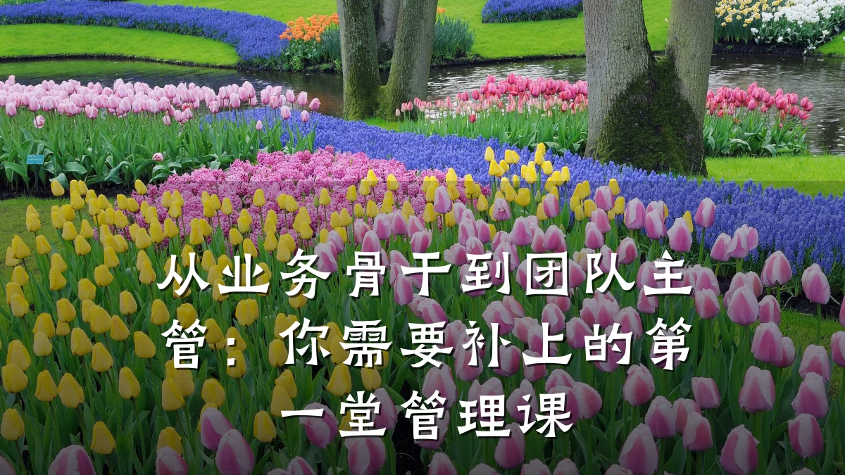 从业务骨干到团队主管:你需要补上的第一堂管理课