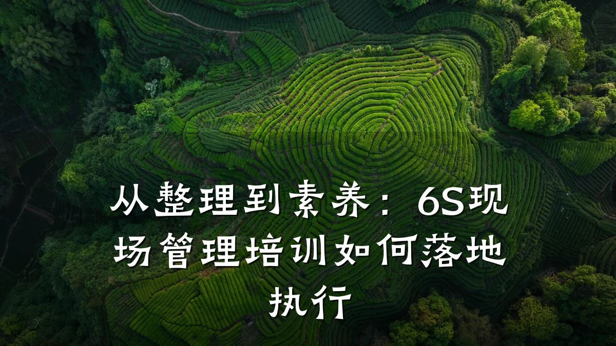 从整理到素养:6S现场管理培训如何落地执行