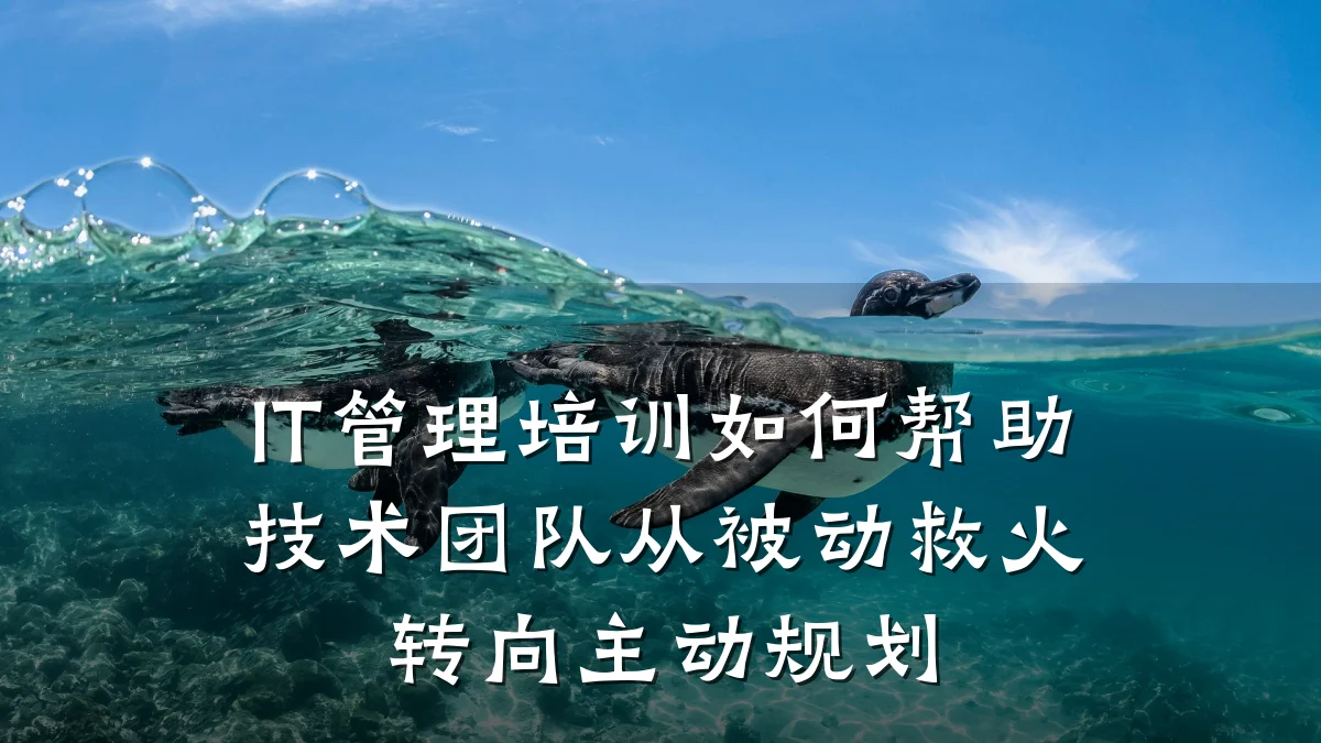 IT管理培训如何帮助技术团队从被动救火转向主动规划
