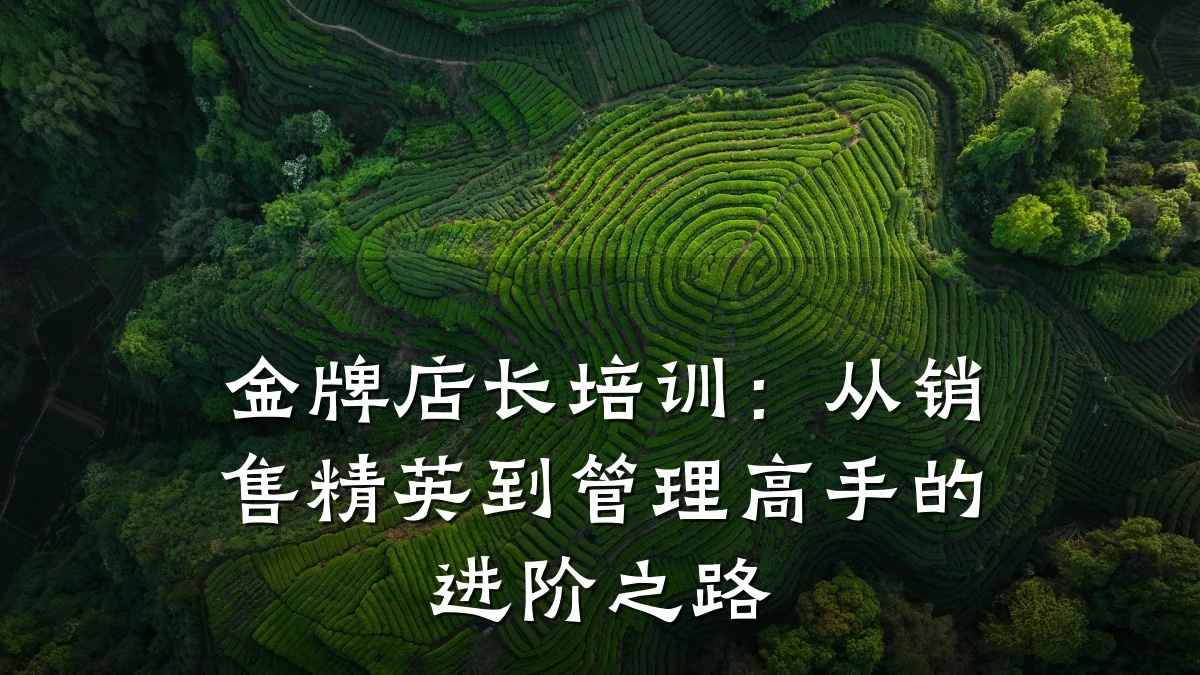 金牌店长培训:从销售精英到管理高手的进阶之路