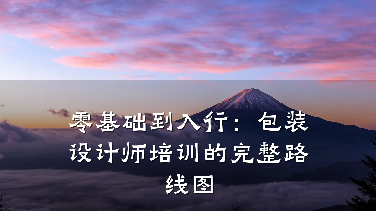 零基础到入行：包装设计师培训的完整路线图