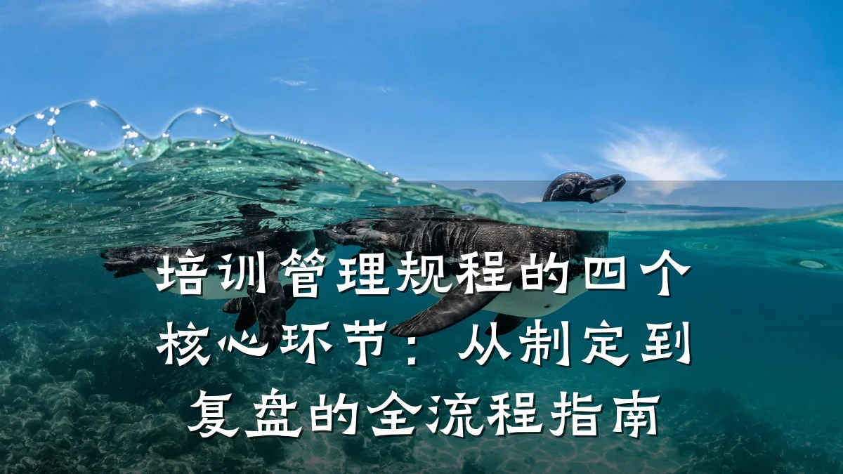 培训管理规程的四个核心环节:从制定到复盘的全流程指南