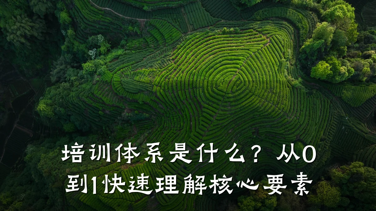 培训体系是什么?从0到1快速理解核心要素