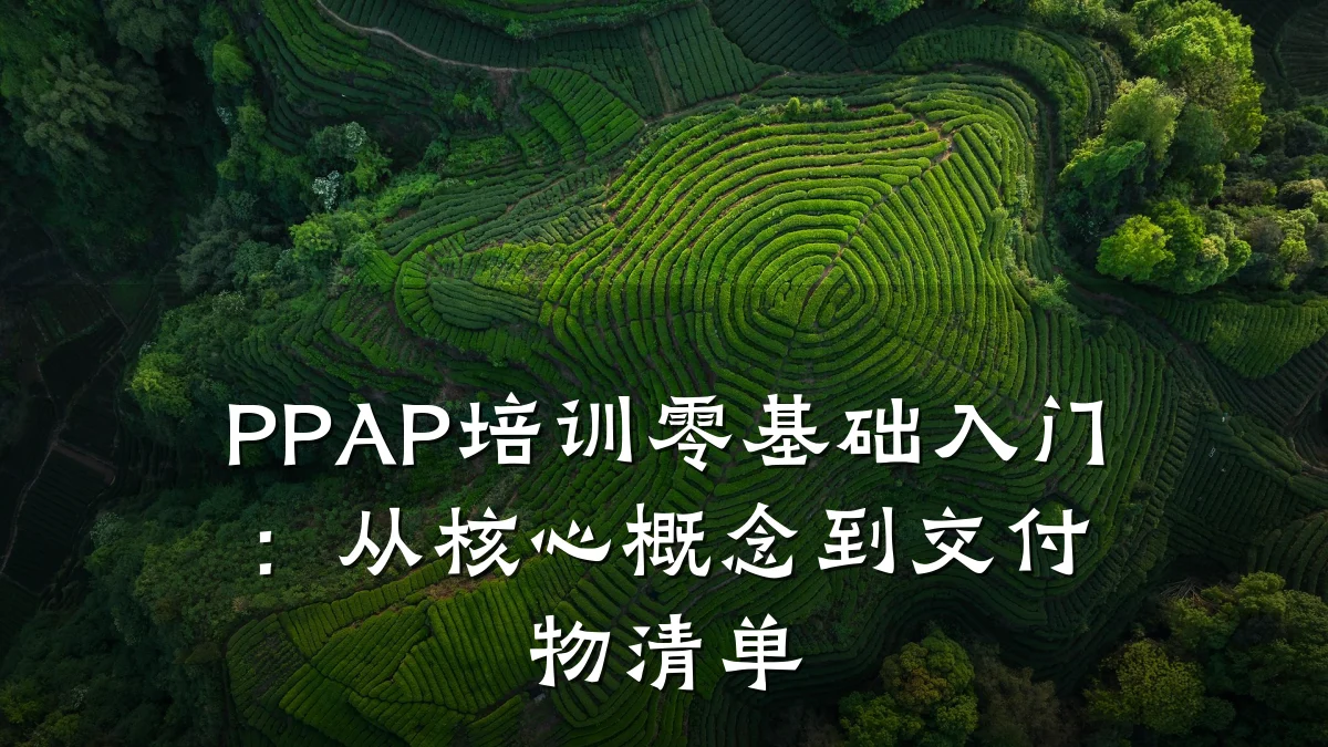 PPAP培训零基础入门：从核心概念到交付物清单