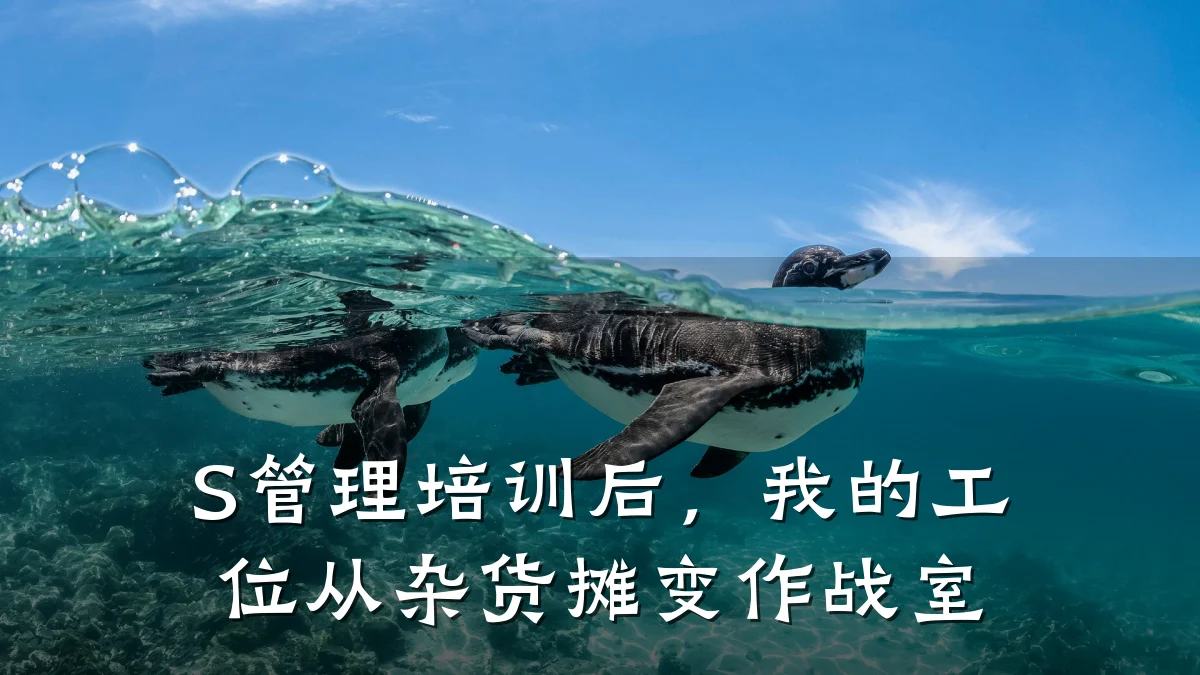 S管理培训后,我的工位从杂货摊变作战室